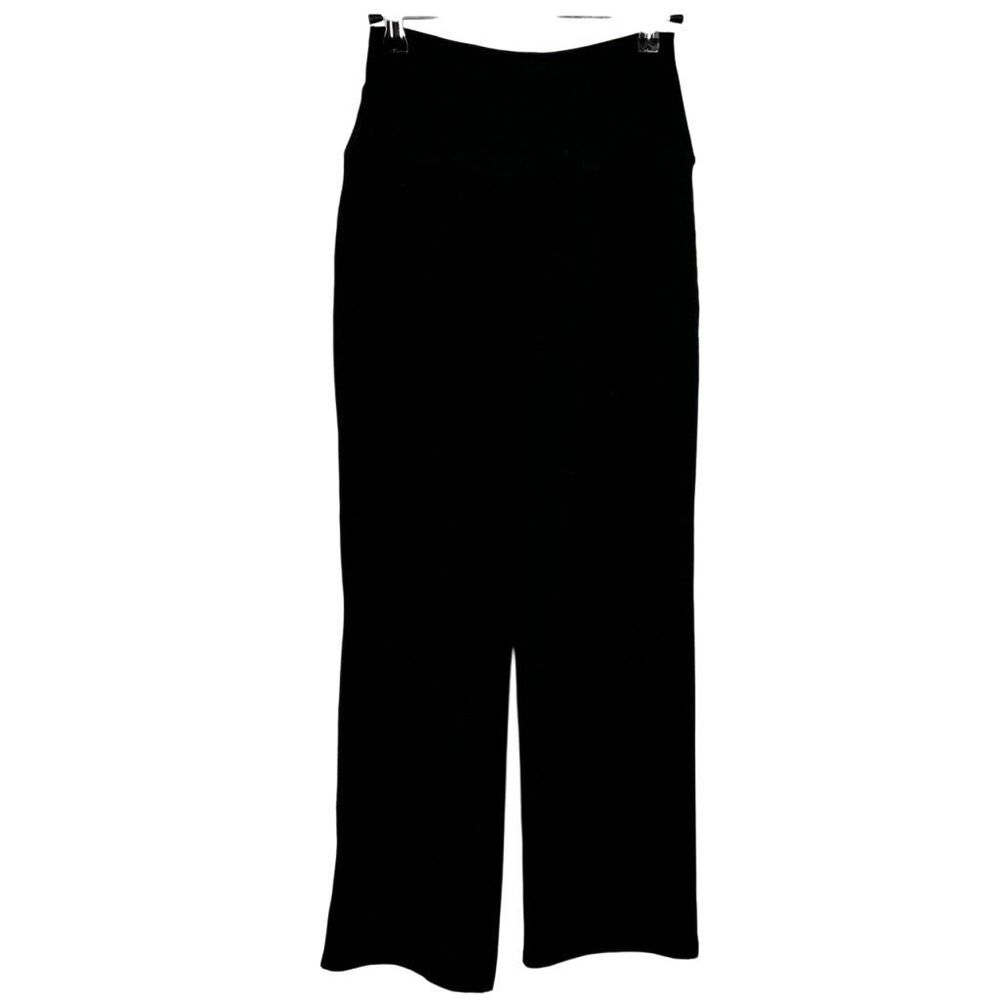 Beyond Yoga Black spacedye wide leg pants